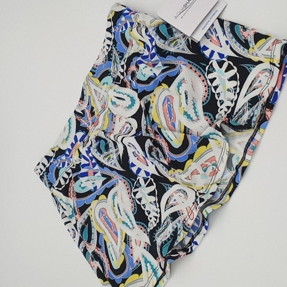 Dolfin Aquashape Awakening A-Line Swim Skirt Swim Bottom‎ Paisley S